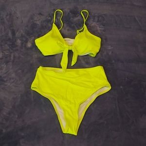 Yellow Bikini Two piece swim suit, m
